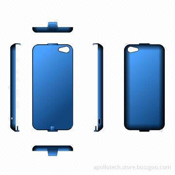 Battery Case for iPhone 4/4S, with 3.7V/2,000mAh Capacity, 5V/1A Output and 5V/1A Input